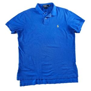 Blue/Yellow * Polo Ralph Lauren Custom Fit Polo Shirt - Sz L
